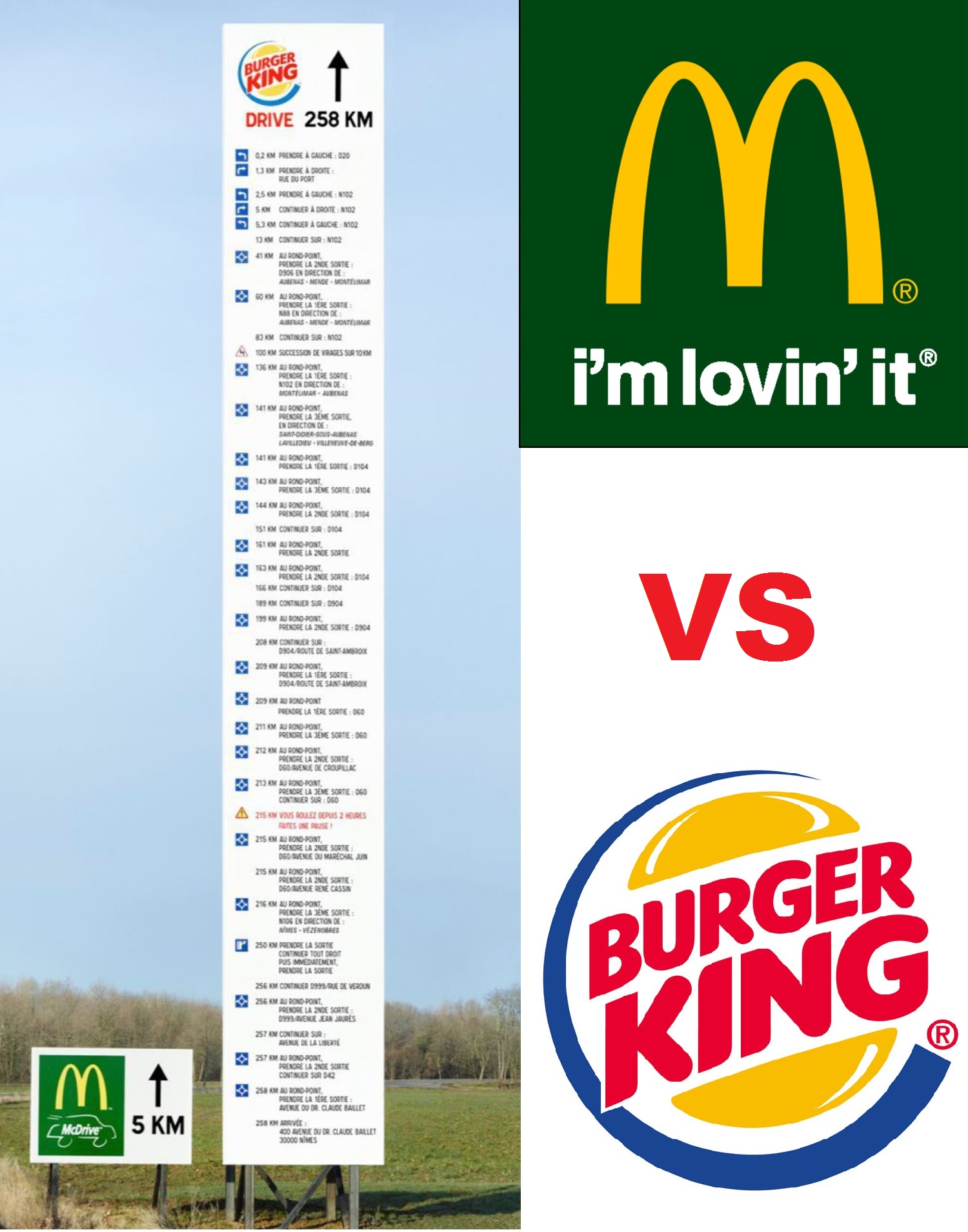 McDonald`s vs Burger King, walka reklamowa.