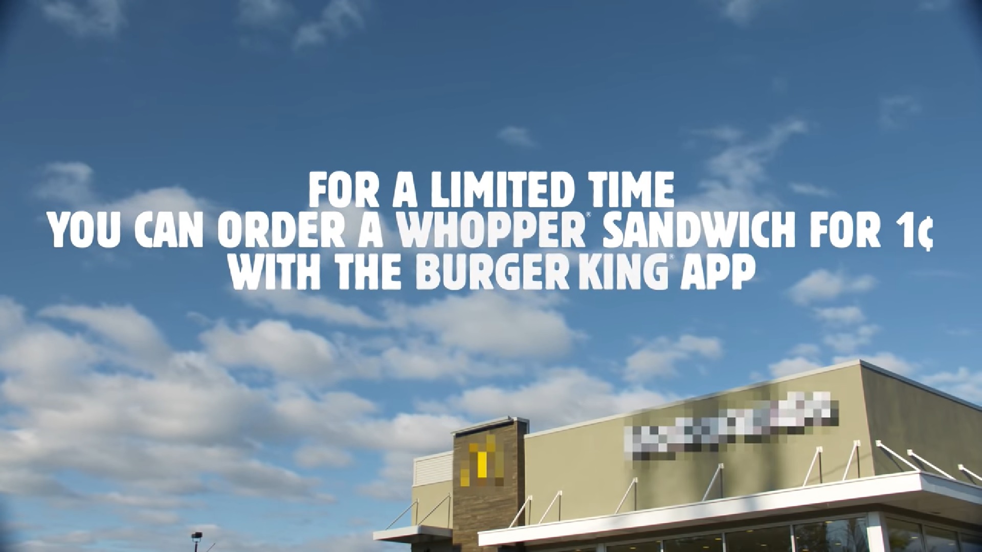 Whooper od Burger Kinga za 1 centa, tylko gdy kupisz go w McDonald`s?
